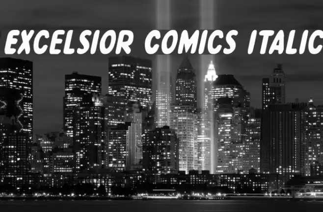 Excelsior Comics Italic Font examples