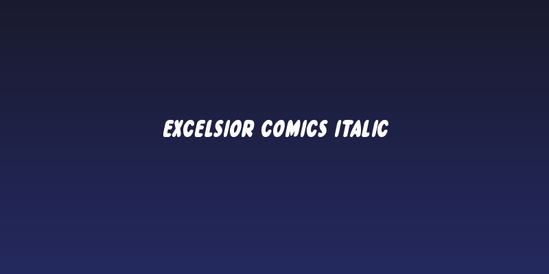 Excelsior Comics Italic Social Header