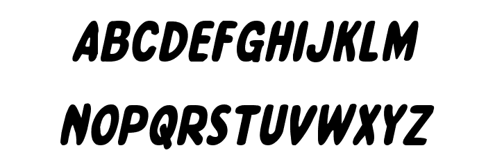 Excelsior Comics Italic Font LOWERCASE