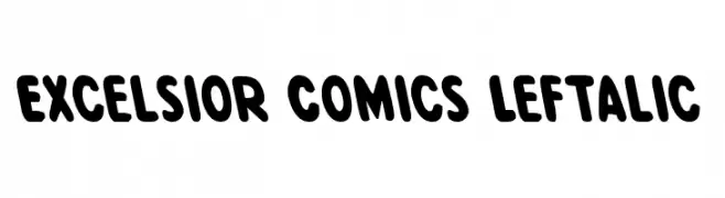 Excelsior Comics Leftalic  नि: शुल्क फ़ॉन्ट्स डाउनलोड