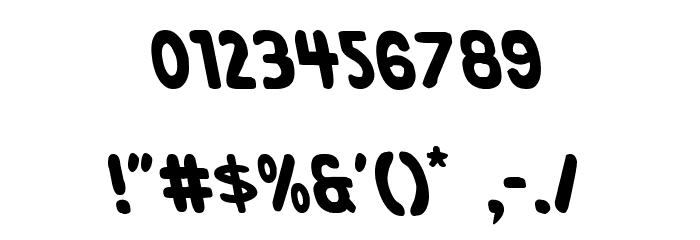 Excelsior Comics Leftalic Font OTHER CHARS