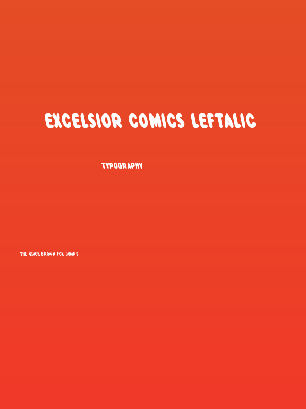 Excelsior Comics Leftalic Poster