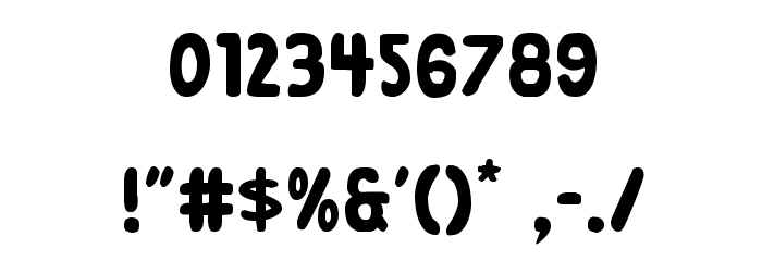 Excelsior Comics Regular Font OTHER CHARS