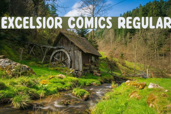 Excelsior Comics Regular Font examples
