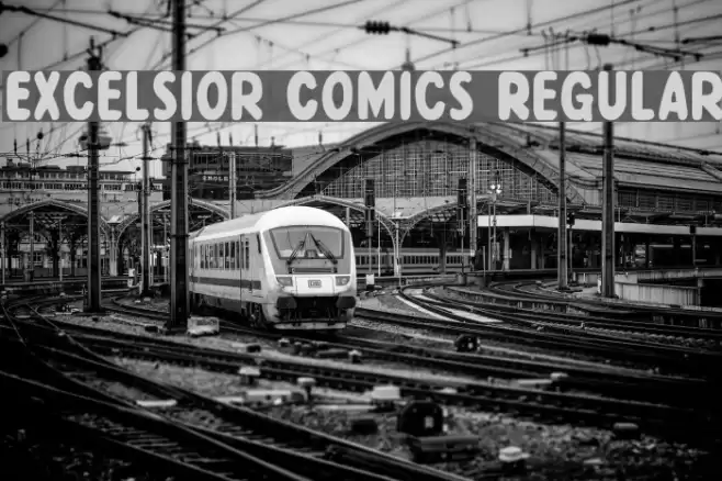 Excelsior Comics Regular Polices examples