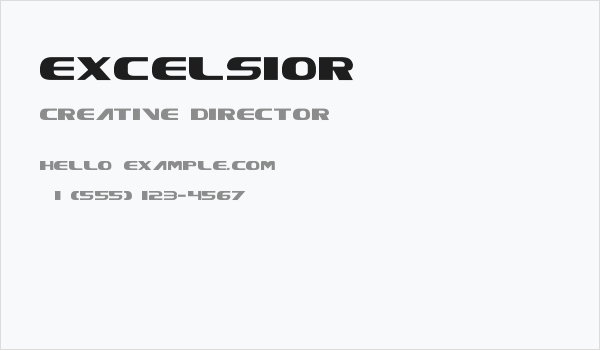Excelsior Business Card