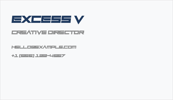 Excess V Business Card