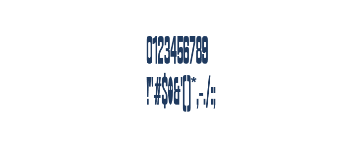 Excessive Extra Condensed Other Characters