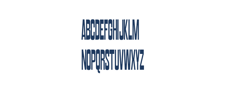 Excessive Extra Condensed Uppercase