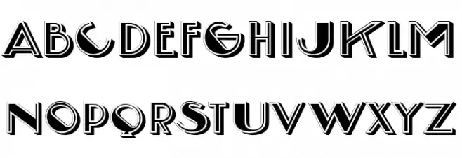 Excessive Regular Polices MAJUSCULES