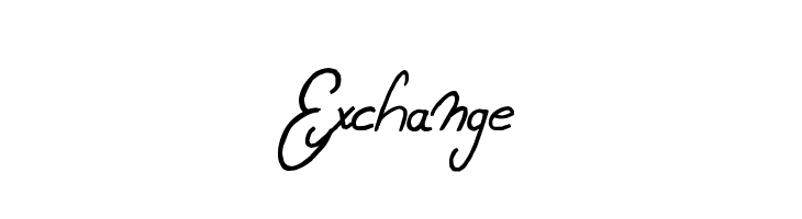 Exchange  font caratteri gratis