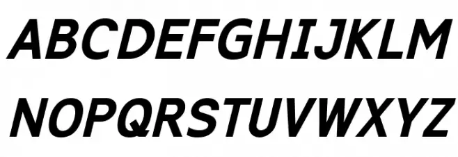 Excite Bold Italic 字体 大写
