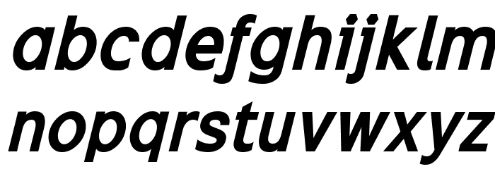 Excite Bold Italic Font LOWERCASE