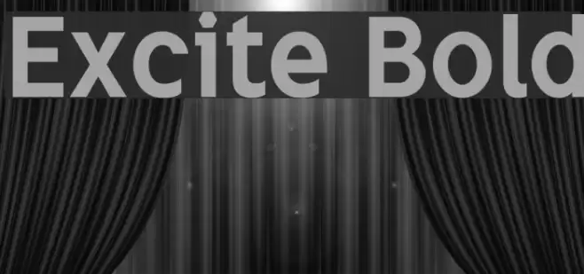 Excite Bold Font examples