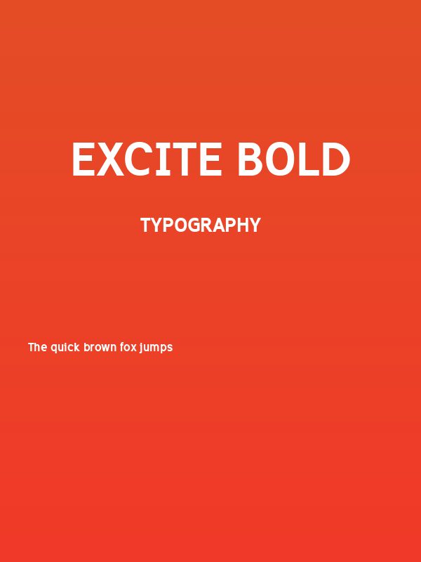 Excite Bold Poster