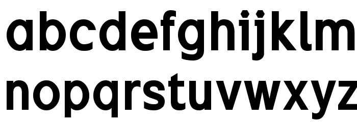 Excite Bold Font LOWERCASE