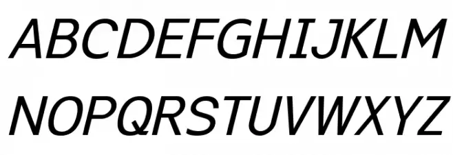 Excite Italic Schriftart Groß