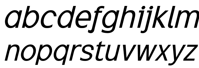 Excite Italic Font LOWERCASE