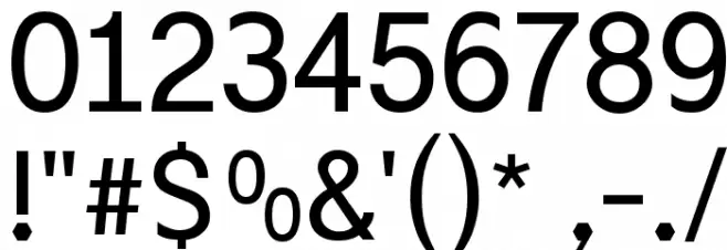 Excite Font OTHER CHARS