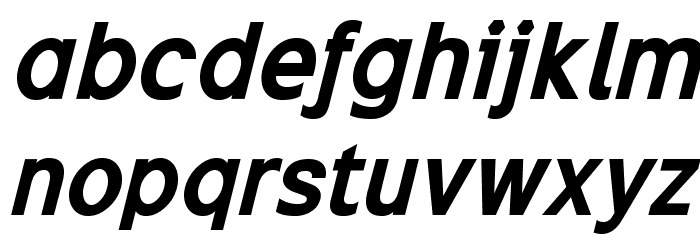 ExciteBoldItalic Font LOWERCASE