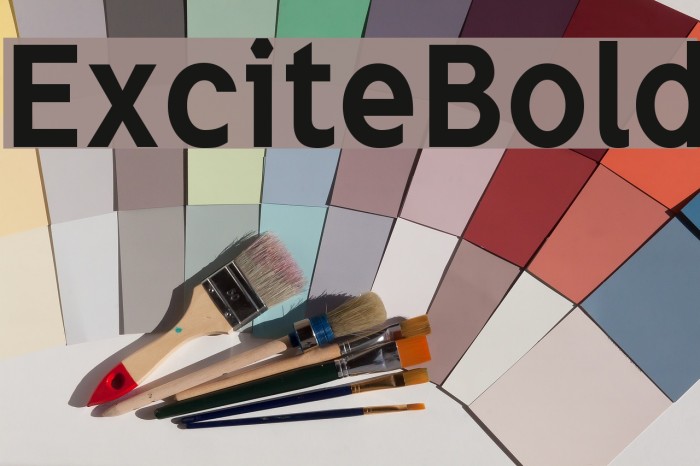 ExciteBold Font examples