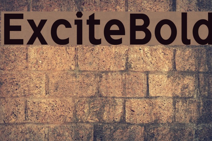 ExciteBold Font examples