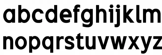 ExciteBold फ़ॉन्ट लोअरकेस