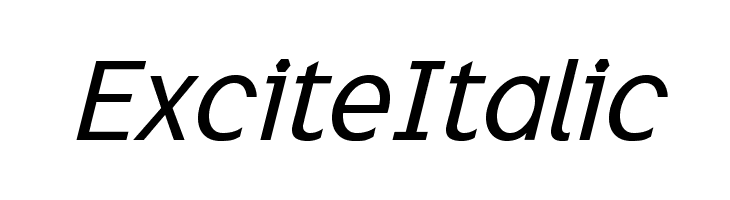 ExciteItalic Font