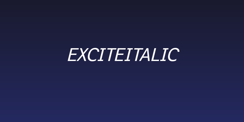 ExciteItalic Social Header