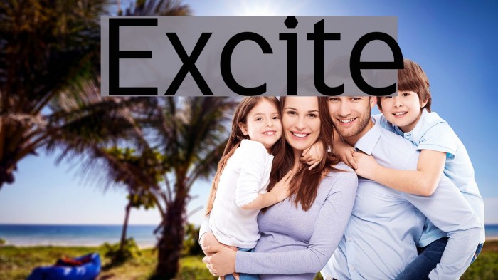 Excite Font examples