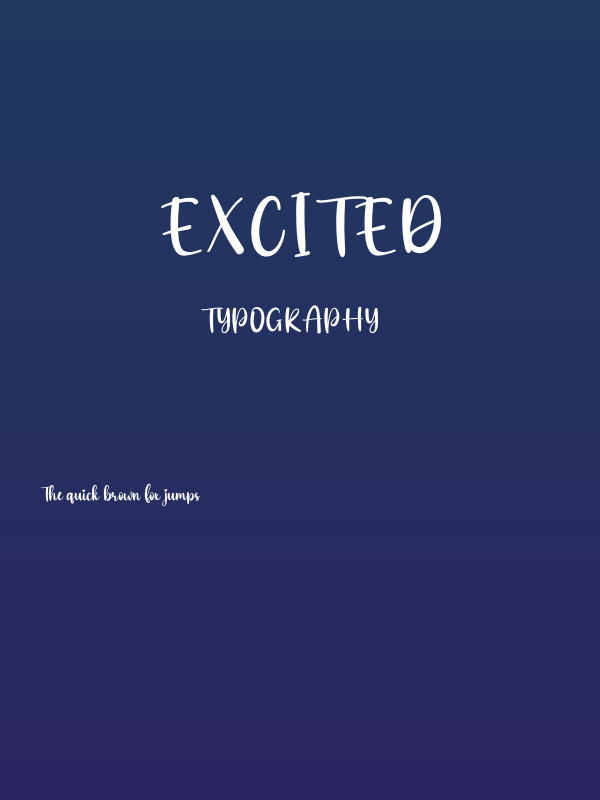 Excited Poster