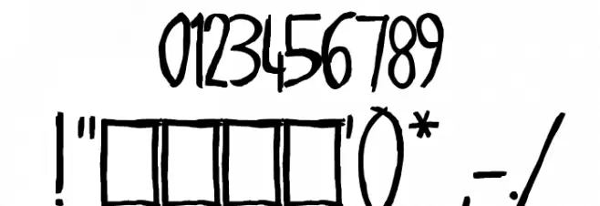 Exciter Tour 2 Font OTHER CHARS