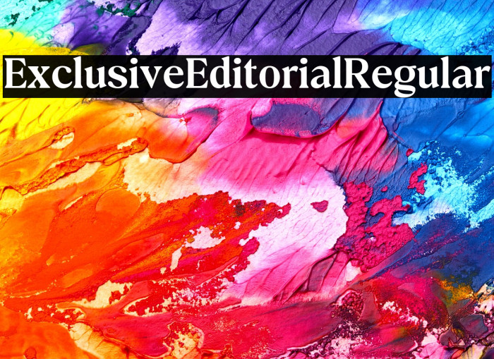 Exclusive Editorial Regular Example 1