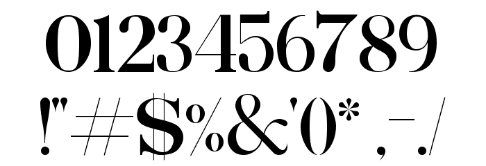 Exclusive Font OTHER CHARS