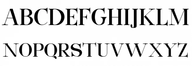 Exclusive Schriftart Groß