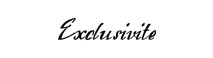 Exclusivite  baixar fontes gratis