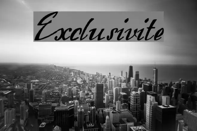 Exclusivite Font examples