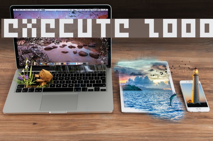 Execute 2000 Font examples