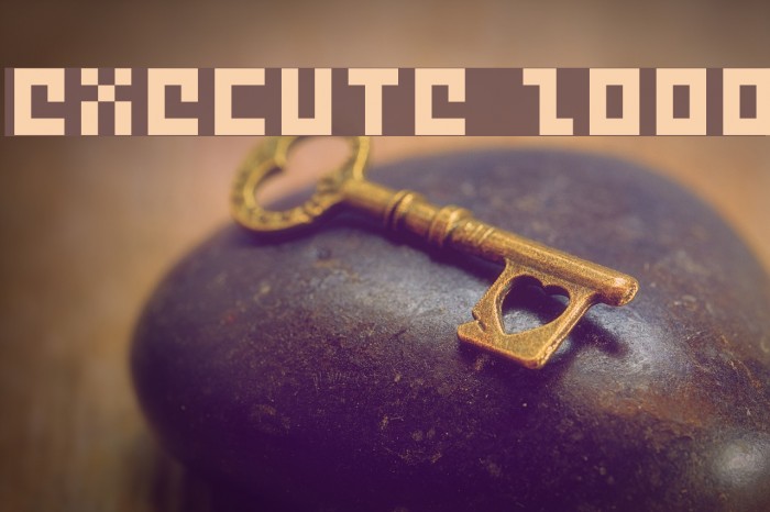 Execute 2000 Font examples