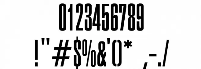 Executive Font OTHER CHARS