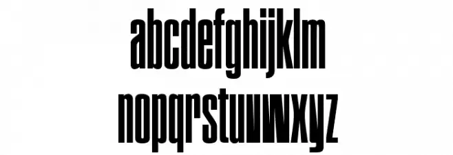 Executive 字体 小写