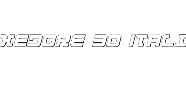 Exedore 3D Italic Logo