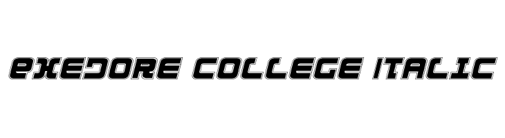 Exedore College Italic  لخطوط تنزيل