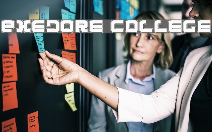 Exedore College Font examples