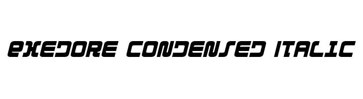 Exedore Condensed Italic Font