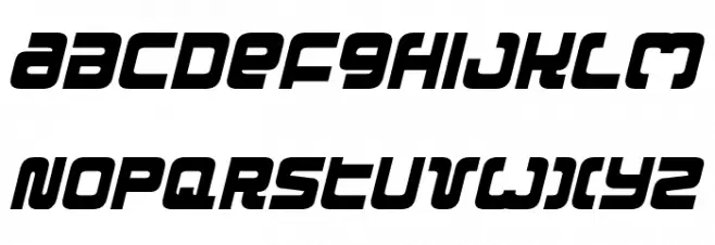 Exedore Condensed Italic Шрифта ВЕРХНИЙ