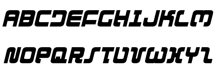 Exedore Condensed Italic Font LOWERCASE