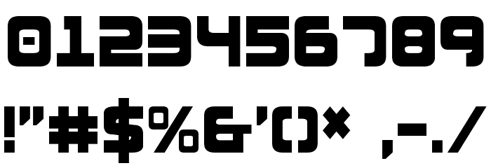 Exedore Condensed Font OTHER CHARS