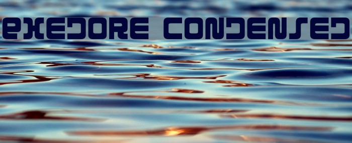Exedore Condensed Font examples
