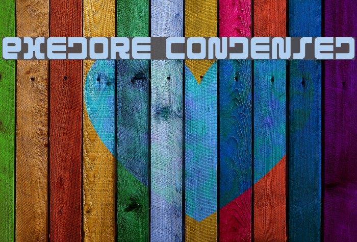Exedore Condensed Font examples